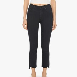 Mother Denim The Inside Crop Step Fray Jean in Guilty Color